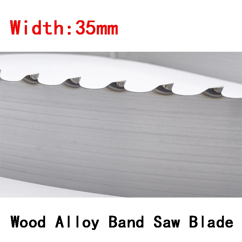 Custom Width 35mm Wood Carbide Band Sawmill Saw Blade Timber Log Pine Cutting Alloy Horizontal TCT Carbide Tipped Bandsaw Blade
