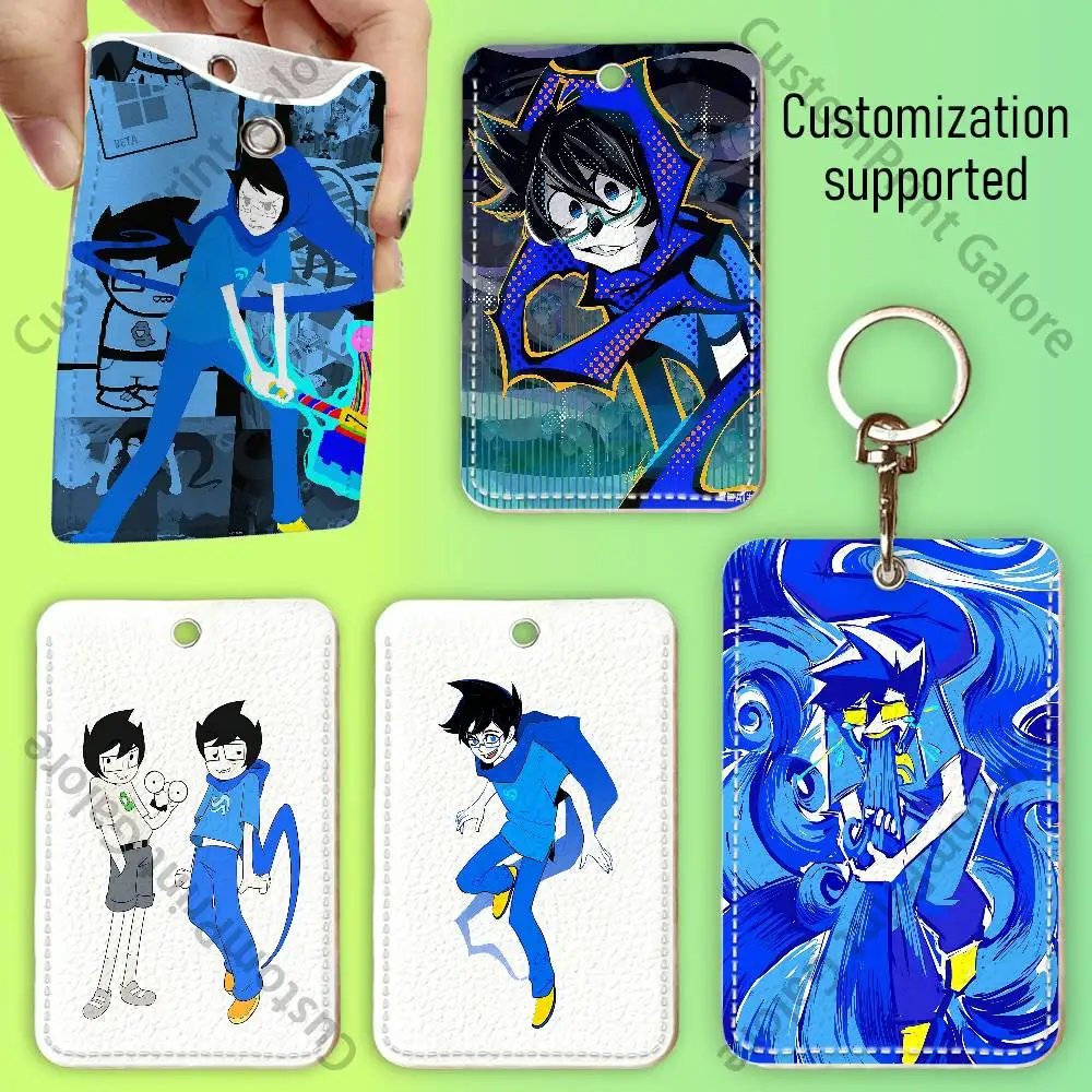 John Egbert Premium PU Leather Card Holder Card Case with Metal Carabiner,Customizable Design for Daily Use