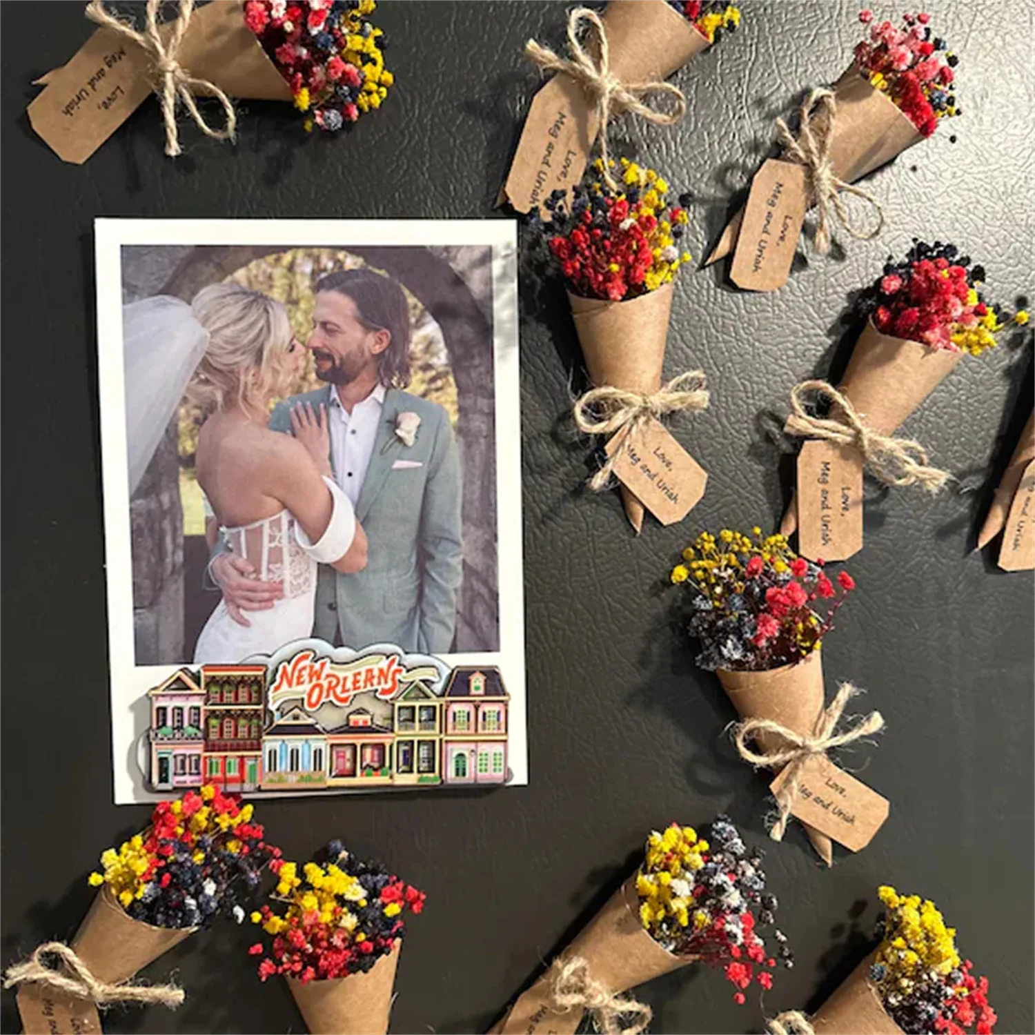 Mini ramo de flores secas imán - Dried Flower Bulk reseña y precio
