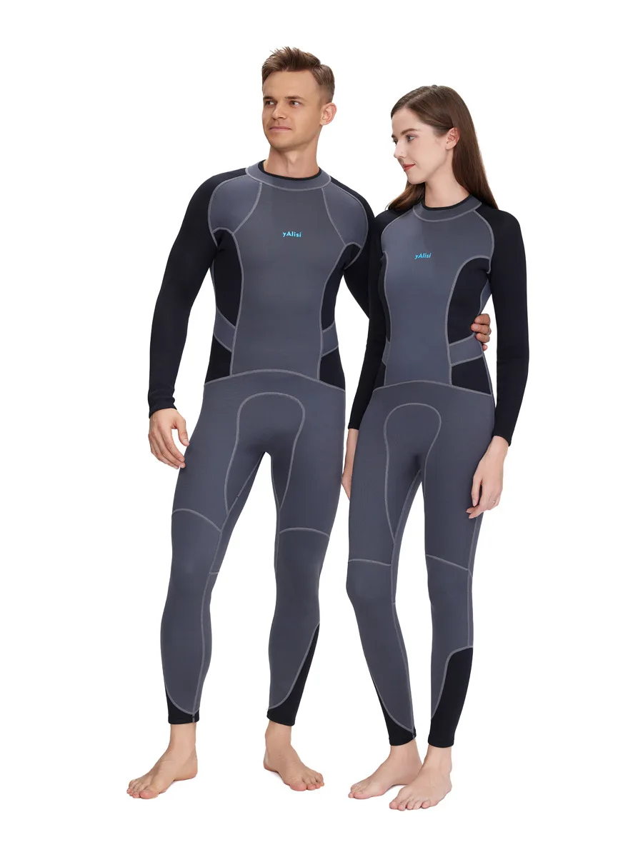 Wetsuit Men/Women, 3mm Wetsuits Neoprene Wet Suits Fullsuit Back Zip Keep Warm in Cold Water Diving Swimming Kayaking Surfing