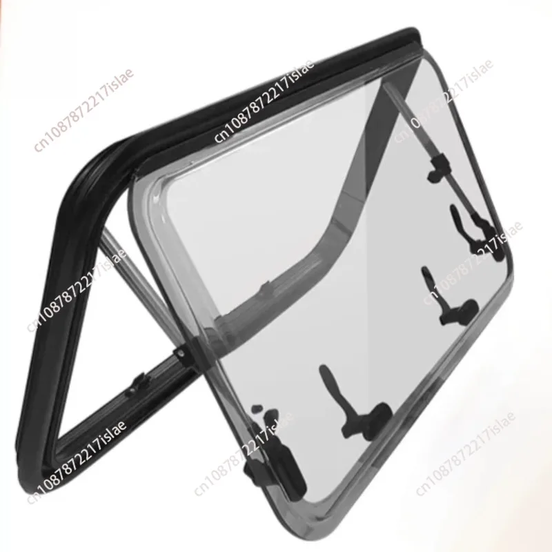 Insulated RV Replacement Window, All-in-one Fly Screen + Blackout Shade Double Acrylic Glass Caravan Window