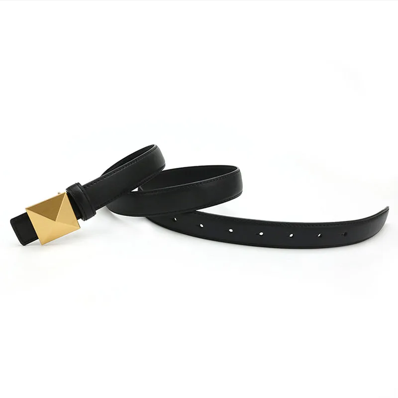 New In Women Faux Leather Thin Belt Waistband Letter Belt For Jeans Dress