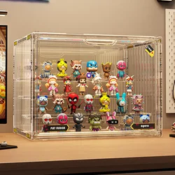 Three Layer Acrylic Display Rack Transparent Showcase Handmade Anime Car Model Blind Box Storage Box Jewelry Sorting Box