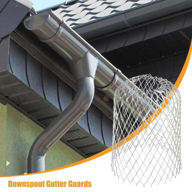 Aluminum Filter Strainer Downspout Guards Sturdy Expandable Reusable Downspout Protectors Rustproof Filter Strainer Efficient