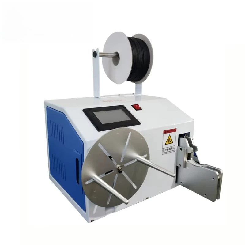 

Touch Screen Semi Automatic Usb Charger Cable Folding Machine Wire Binding Machine Cable Tie Machine