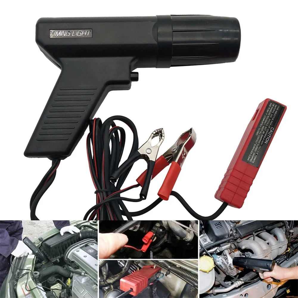 

12V Ignition Timing Light Inductive Petrol Engine Diagnostic Tool Professional Timing Gun Strobe Lamp For Car Motorcycle