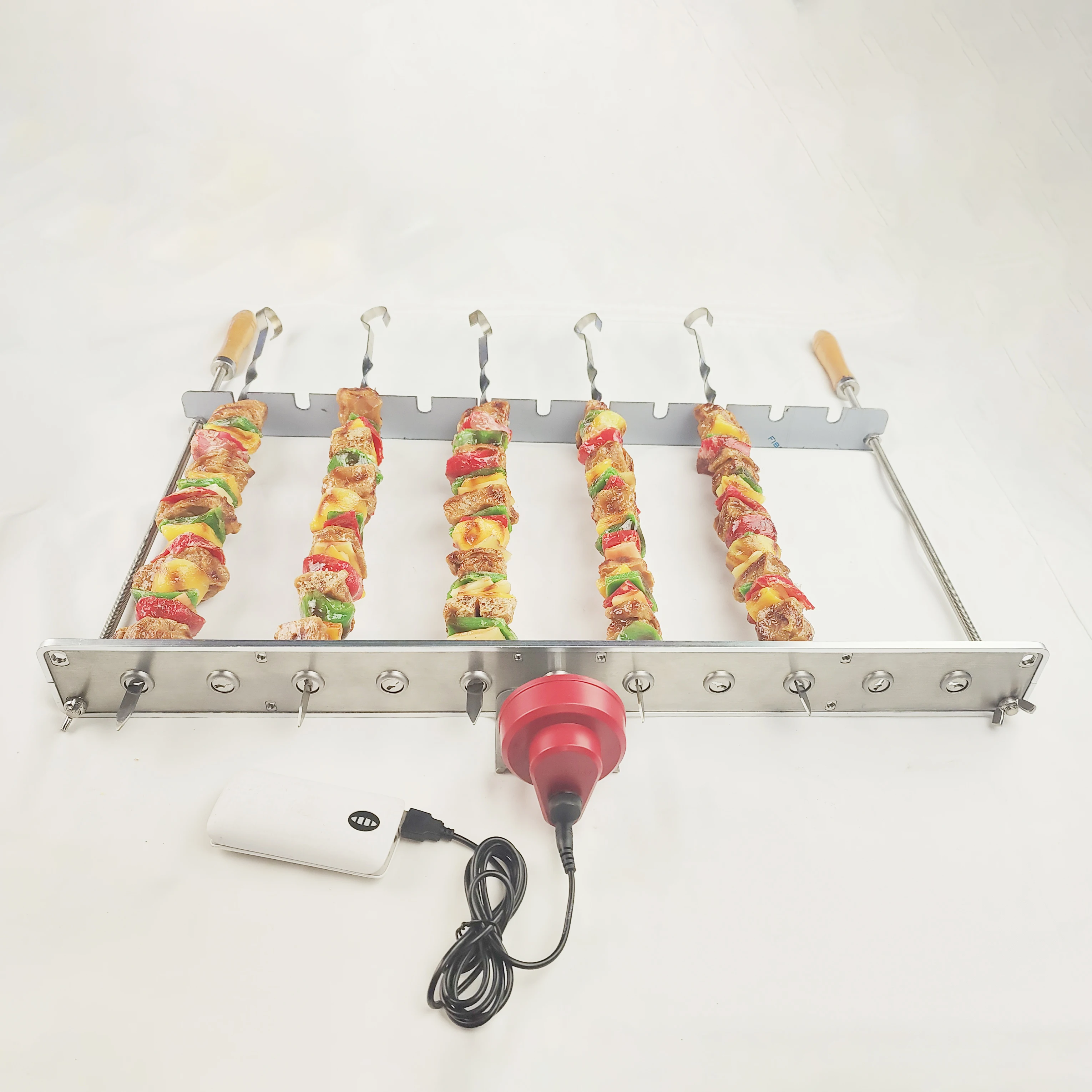 Kebabs with Electric BBQ Top Cyprus BBQ Top Grill