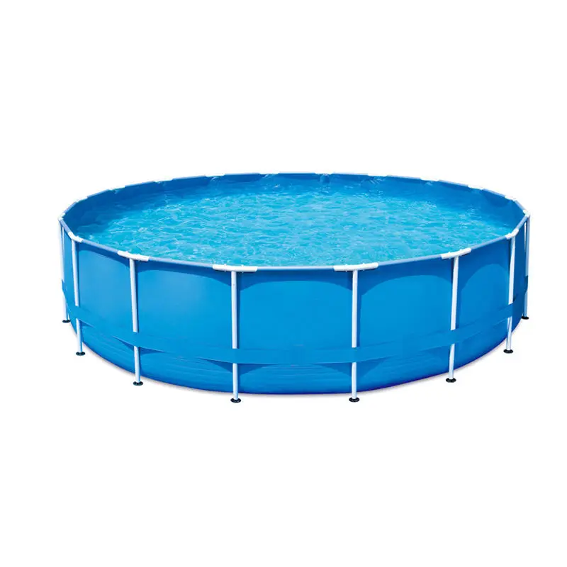 Summer 10 Foot x 30 Inch Outdoor Large Metal Frame Swimming Pool Backyard Family Above Ground Swimming Pool Frame Pool