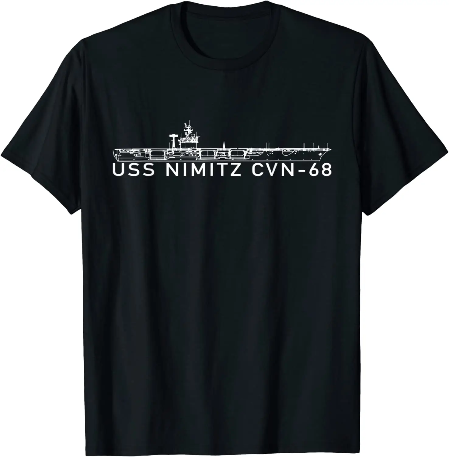 Naval (CVN-68) Supercarrier S Nimitz Aircraft Carrier T Shirt. New 100% Cotton Short Sleeve O-Neck T-shirt Casual Mens Top