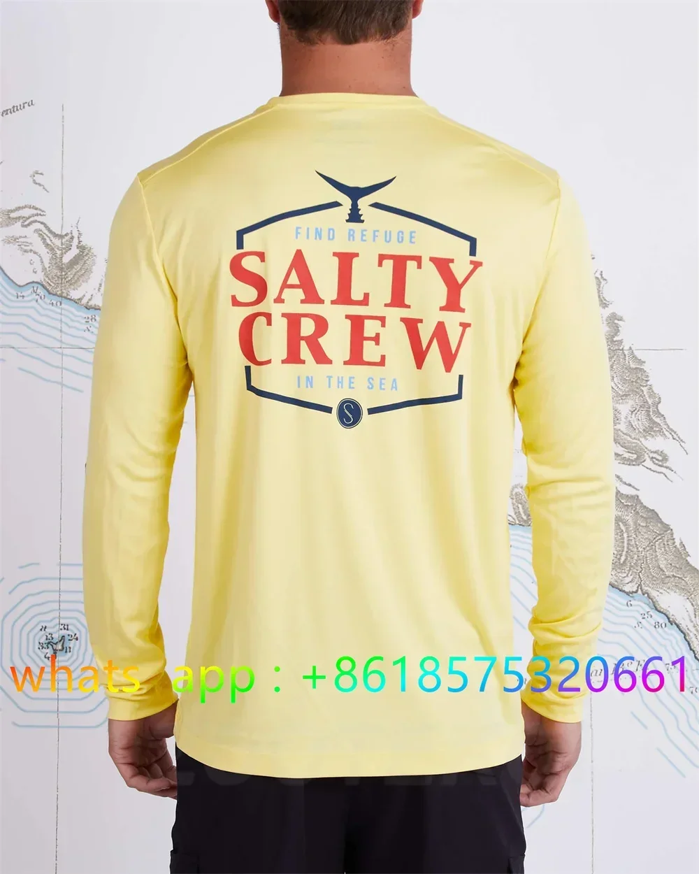 Fishing Clothing Mens Long Sleeve Performance T-shirt Sun Protection Breathable Angling Shirt Navigation Gear Camisa De Pesca image 5