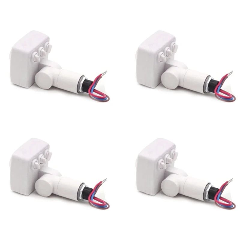 

4X 220V Mini Human Body Infrared Sensor Infrared Body Sensor Switch LED Flood Light PIR Motion Sensor Adjustable White