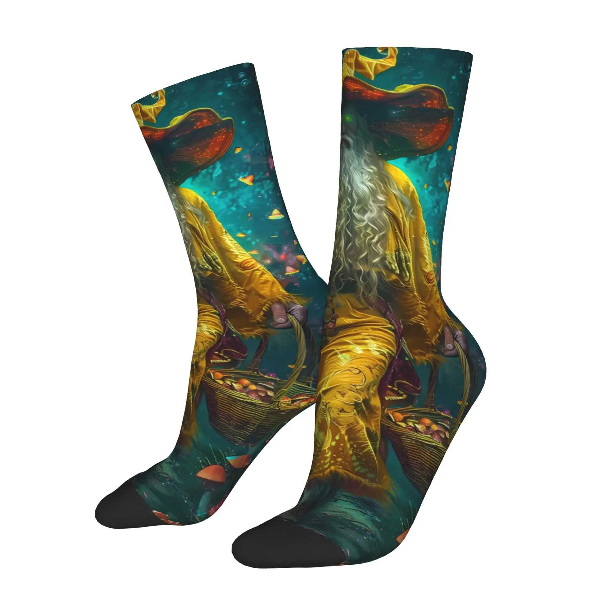 

Weird Graffiti Sock Printed Man Polyester