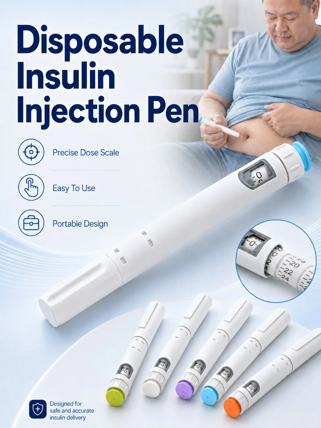 2026 Bestselling Injector Pen Insulin Syringe Pen Precise Dosage Easy to Use Easy to Carry