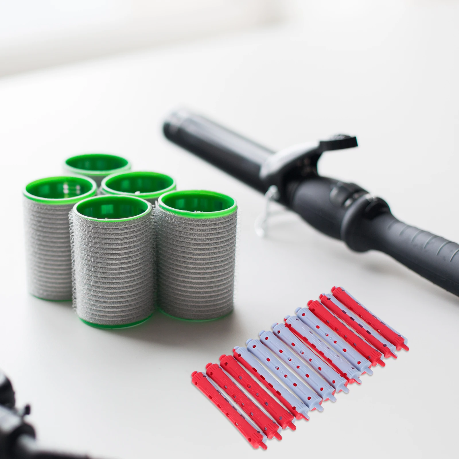 

12 Pcs Perm Tools Rods for Black Women Hair Rollers Short Long Curler Cold Wave Curlers Stick