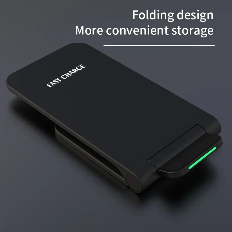 30W Foldable Wireless Charger Stand Pad For iPhone 14 13 12 11 Pro Max X Samsung S21 S20 Fast Charging Dock Station Phone Holder