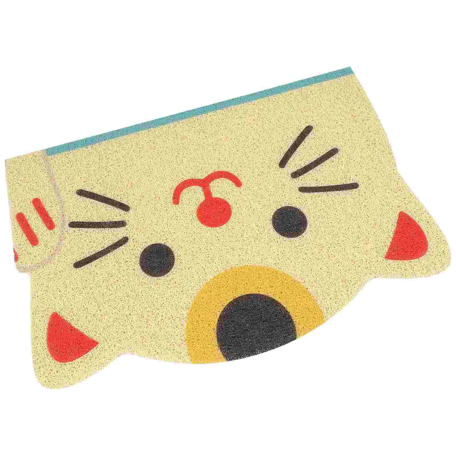 Cat Litter Box Mat Cartoon Cat Litter Mat Non-slip Litter Box Mat Litter Mat for Cats