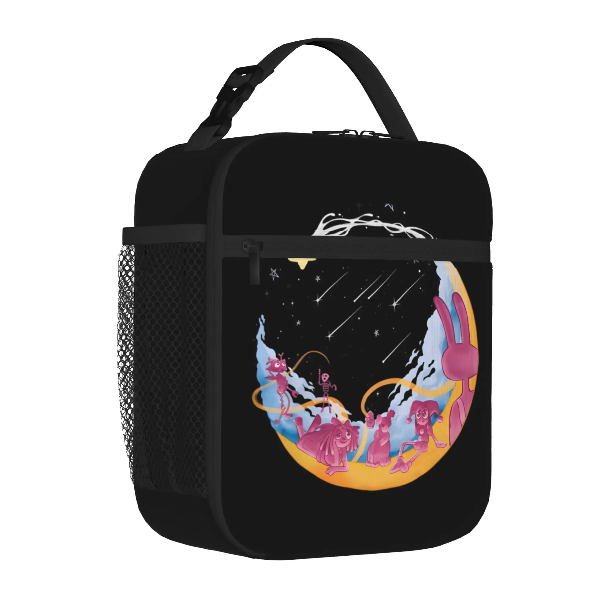 Cartoon Digitals Circus Pomni Jax Kinger Thermal Insulated Lunch Bags for Picnic  Reusable Bento Box Thermal Cooler Food Box