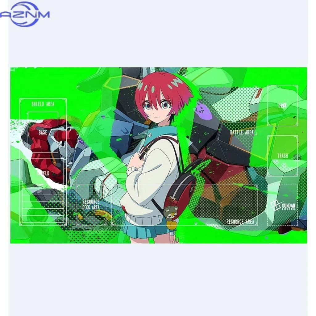 Gundam Playmat Self Made The Witch From Mercury Rubber Anti-slip GCG Battle Card Mat Anime Gift