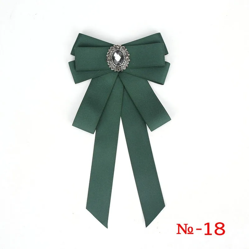 Modische Schwarze Schleifen-Krawattenklammer Rotes Diamant-Fliegeband Weiße Strass-Hemdfliege Geschenk für Damen Accessoires – Detail 19