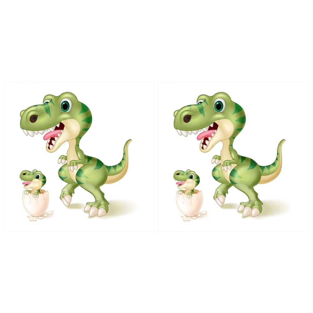 

2pcs Dinosaur Clothing Patch Printed Accessory For Jeans Jackets Shirts Repair Filling Sticker Craft Decorative Iron On