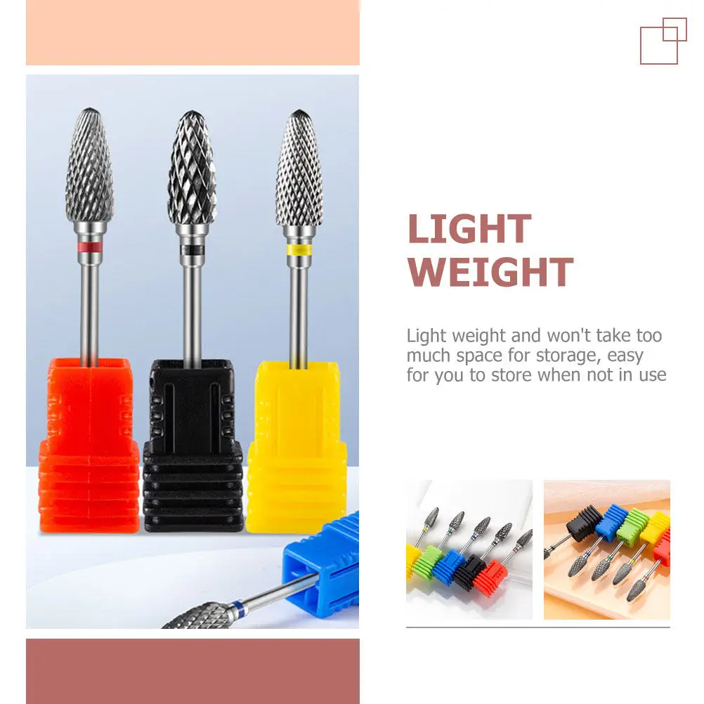 Metall-Wolframkarbid-Nagelbohrer Maniküre-Schleifköpfe Elektrische Nagelkunst-Polierbits Professionelle Maniküre-Salon-Ausrüstung