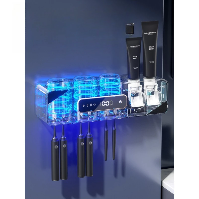 New intelligent drying wall-mounted electric tooth cup toothpaste rack