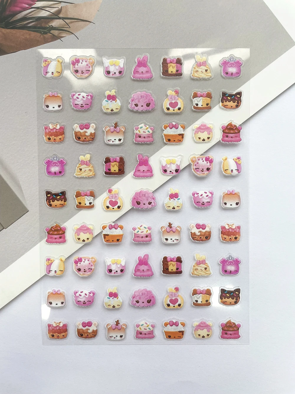 สติกเกอร์ลายการ์ตูนน่ารัก แมว  - Phone Accessories Poster บทวิจารณ์และราคา