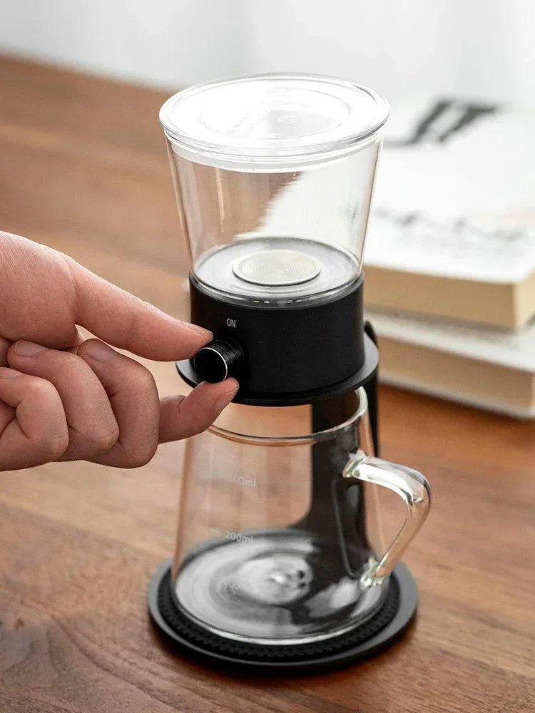 Convenient Household Coffee Pot, Bubble Type Coffee Drip Filter Pot, Glass Tea Water Seperator