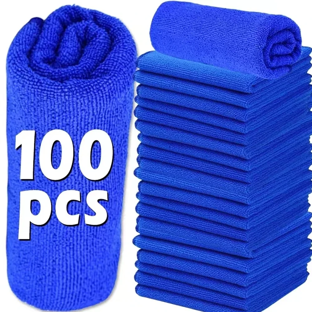 Car Wash Microfiber Towel 30x30CM Car Cleaning Drying Cloth Hemming Car Care Cloth Detailing Polishing Cars Wash Towel Cleaning