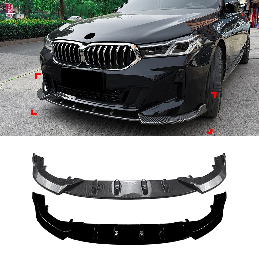 MP Style Front Bumper Lip Splitter For BMW 6 Series GT G32 LCI M Sport 2021+ Front Lower Spoiler Blade Front Shovel