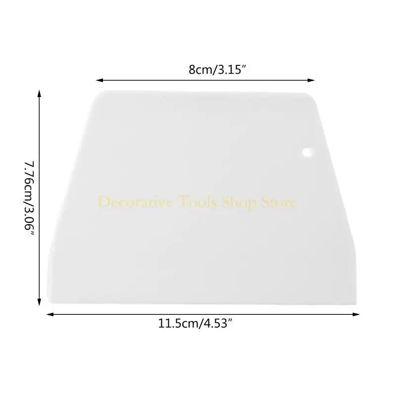 QX2E Pastry Cutter Plastica Torta Spatola Pasta Ricella Trapezoid per Fondante pane
