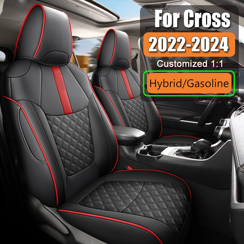 

Полный комплект чехлов на сиденья для Toyota Corolla Cross SUV 2021-2025: индивидуальный дизайн, подушка для сиденья