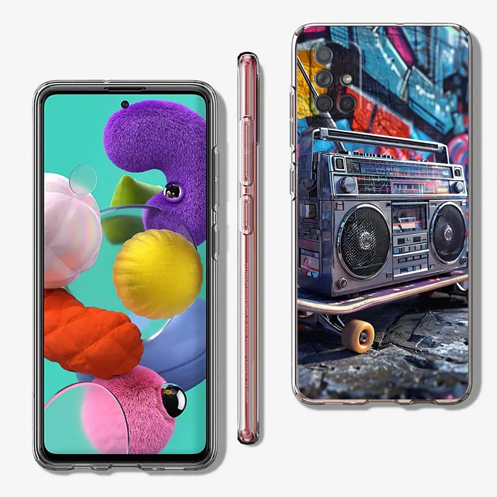 لينة غطاء من البولي يوريثان الحراري لسامسونج غالاكسي A25 A23 A22 A52S A31 A72 A73 A17 A07 A13 A11 5G جراب هاتف شفاف جهاز تسجيل الرجعية #2