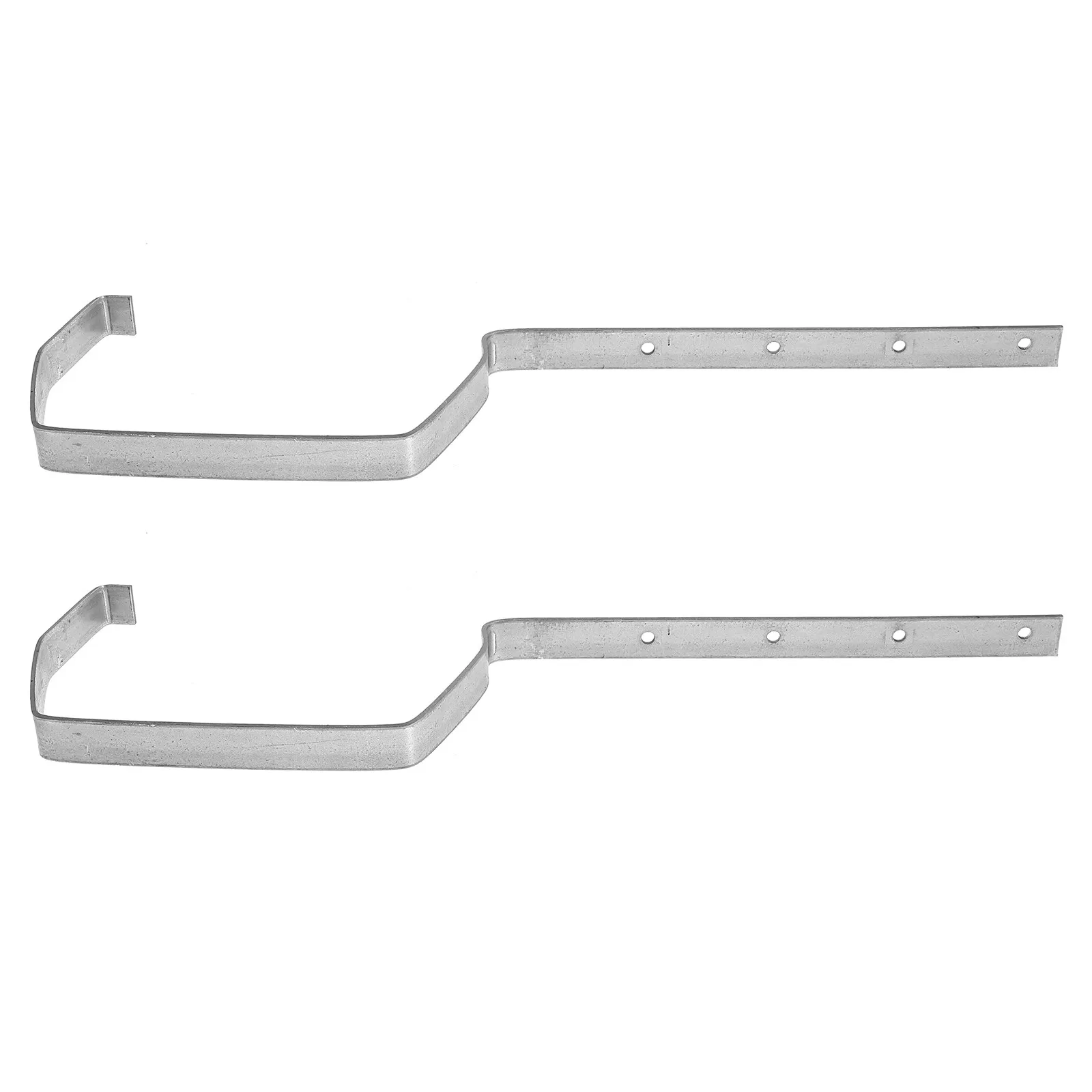 2Pcs Heavy Duty Rain Gutter Holder Iron Gutter Bracket Support Rugged Roof Drainage System Installation Accessory