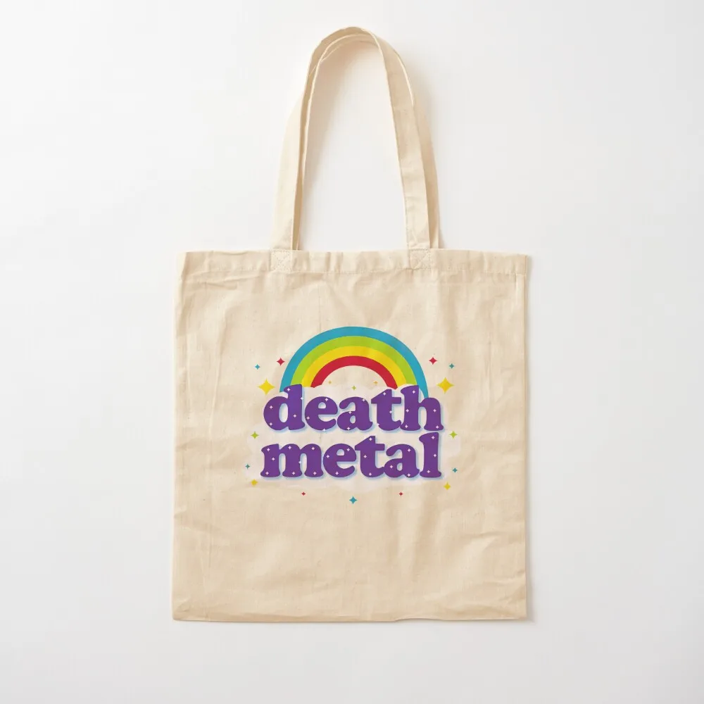 

death metal rainbow shirt Tote Bag Women's beach bags Women's shopper bag Lady bag Canvas Tote