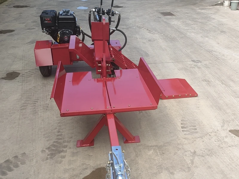 YG-Customized 12HP 50 Ton diesel Wood Splitter Horizontal Log Splitter with Hydraulic Log Lifter and Table CE Approved