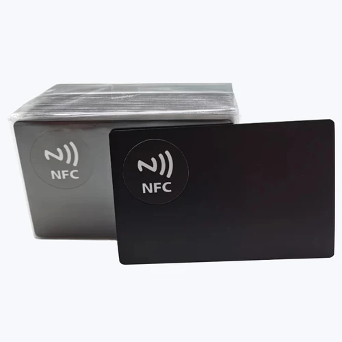 Imagen 1 del producto 1 Uds., tarjeta NFC de Metal 215/216 Chip, tarjeta Digital Social de negocios inteligente, 13,56 MHZ