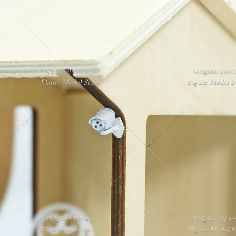 In Magazzino 1/12 Bilancia Soldato Accessori di Scena Bianco/Argento Mini Macchina Fotografica di Sicurezza Prop Misura 6 pollici Action Figure Giocattoli di Modello