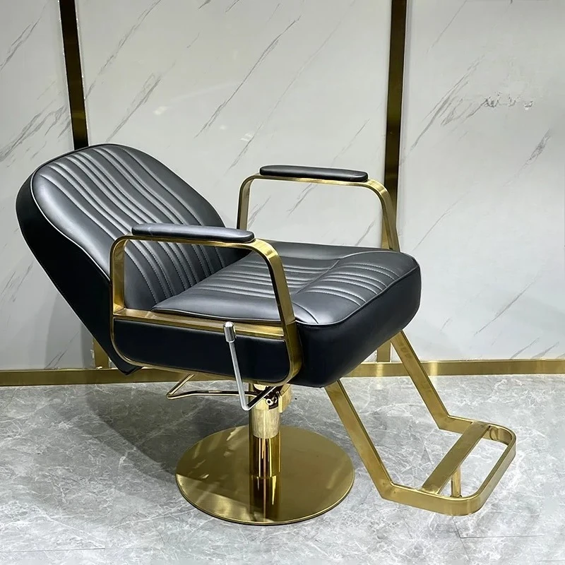 Silla de Barbero Cómoda para Adultos con Respaldo, Silla de Peluquería Premium, Protector de Belleza Moderno, Silla de Barbero, Muebles de Salón
