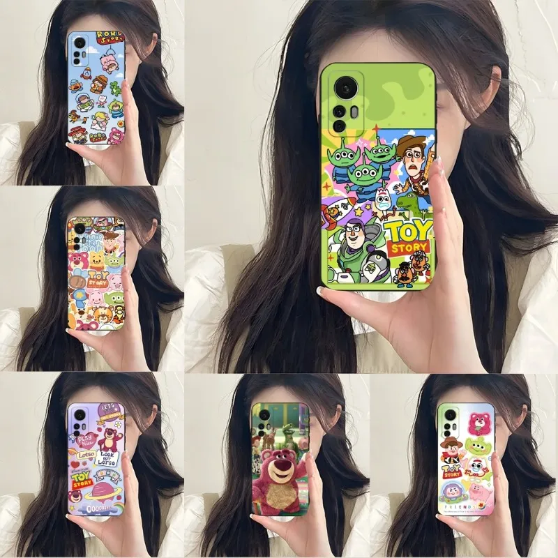 Disney Toy Story Phone Case For Xiaomi 13 12Pro 11 13T 11T 11X 10T 10TPro 10S 10Pro Pro Lite Ulltra MIX4 CIVI Funda Black Cover