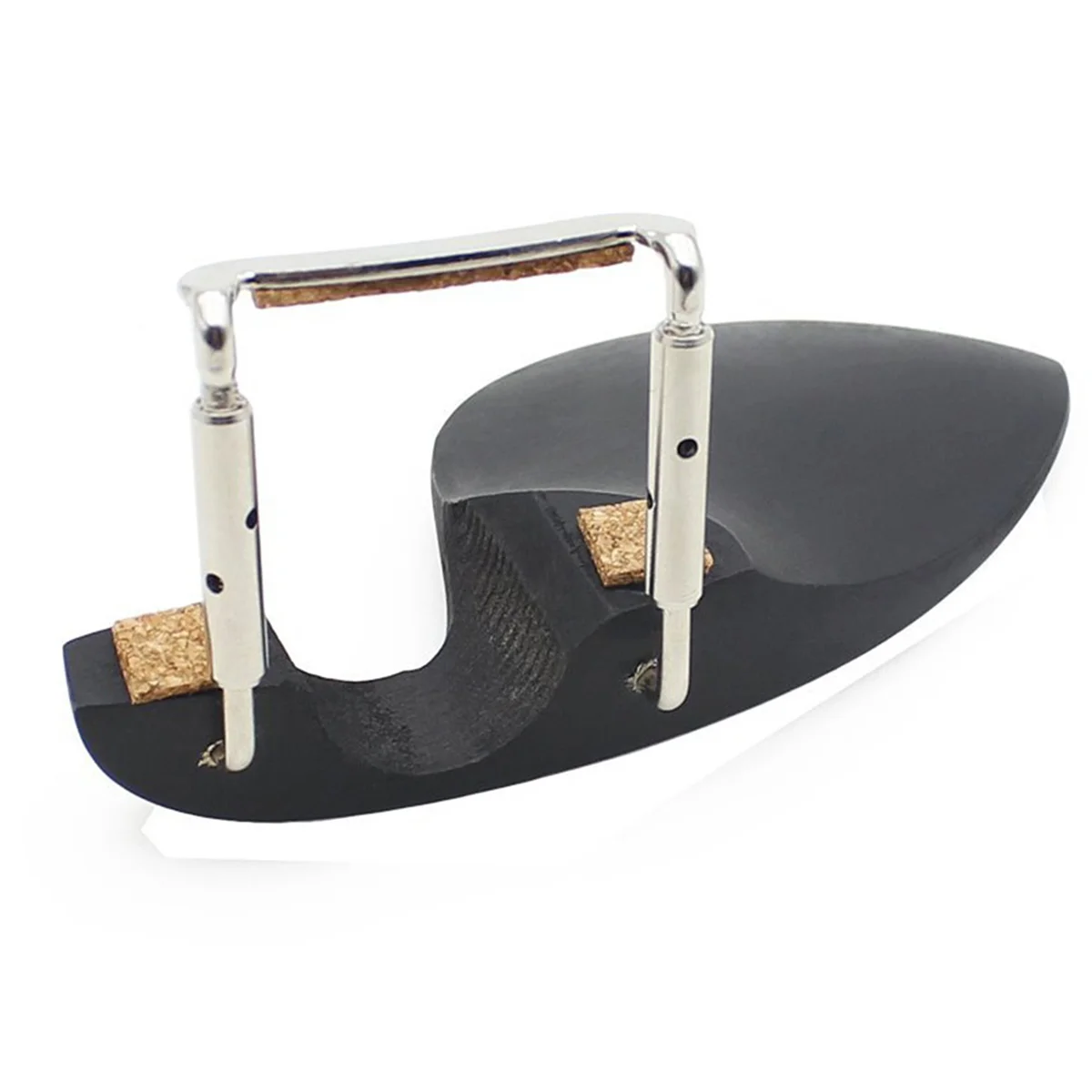 A71P 3 قطع 3/4 4/4 مسند ذقن الكمان من الخشب مع دعامة قياسية باللون الأسود #3