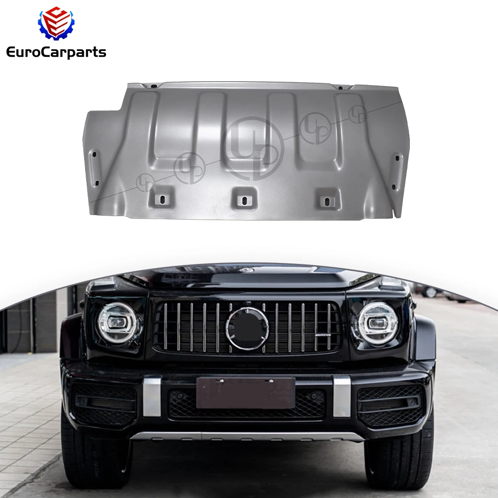 

G Class W464 G63 Front Skid Plate Stainless Iron Exterior Accessories 2019 Year Up Front Underboard Guard Plate Lower Guard