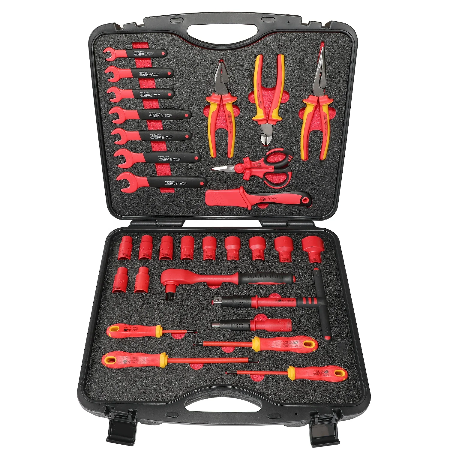 30 Piece Insulated Tool Set for New Energy Car VDE Certified To 1,000V AC Electrician Tools