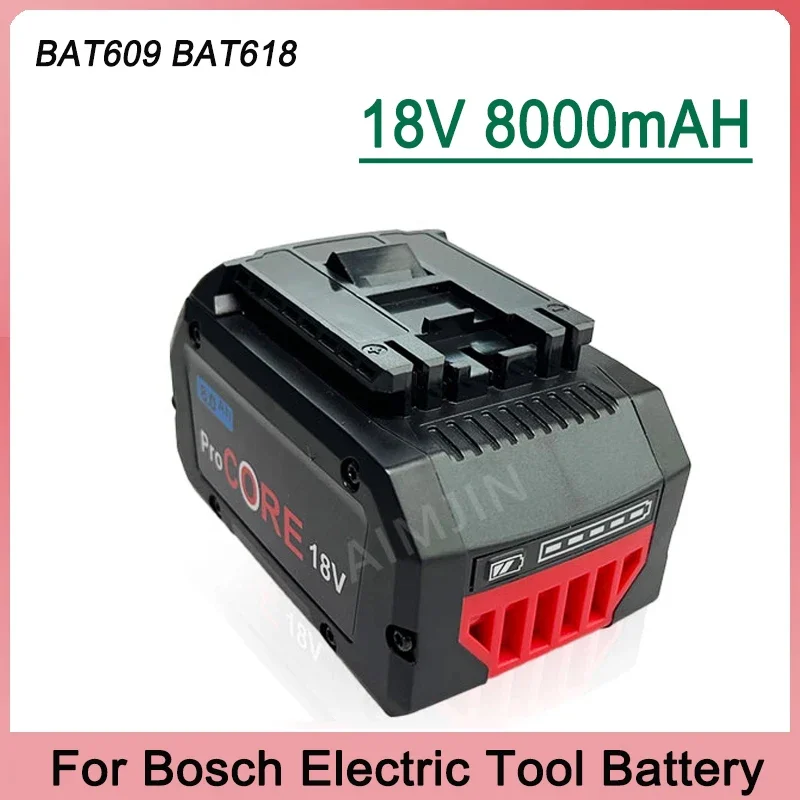 

21700 18V 8000mAh Replacement Li-ion Battery for Bosch Professional System Cordless Tools BAT609 BAT618