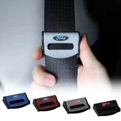 2Pcs Adjustable Car Seat Belt Shoulder Fixed Strap Clips Accessories For Ford S MAX Ranger Focus Fiesta Mondeo Kuga Mustang