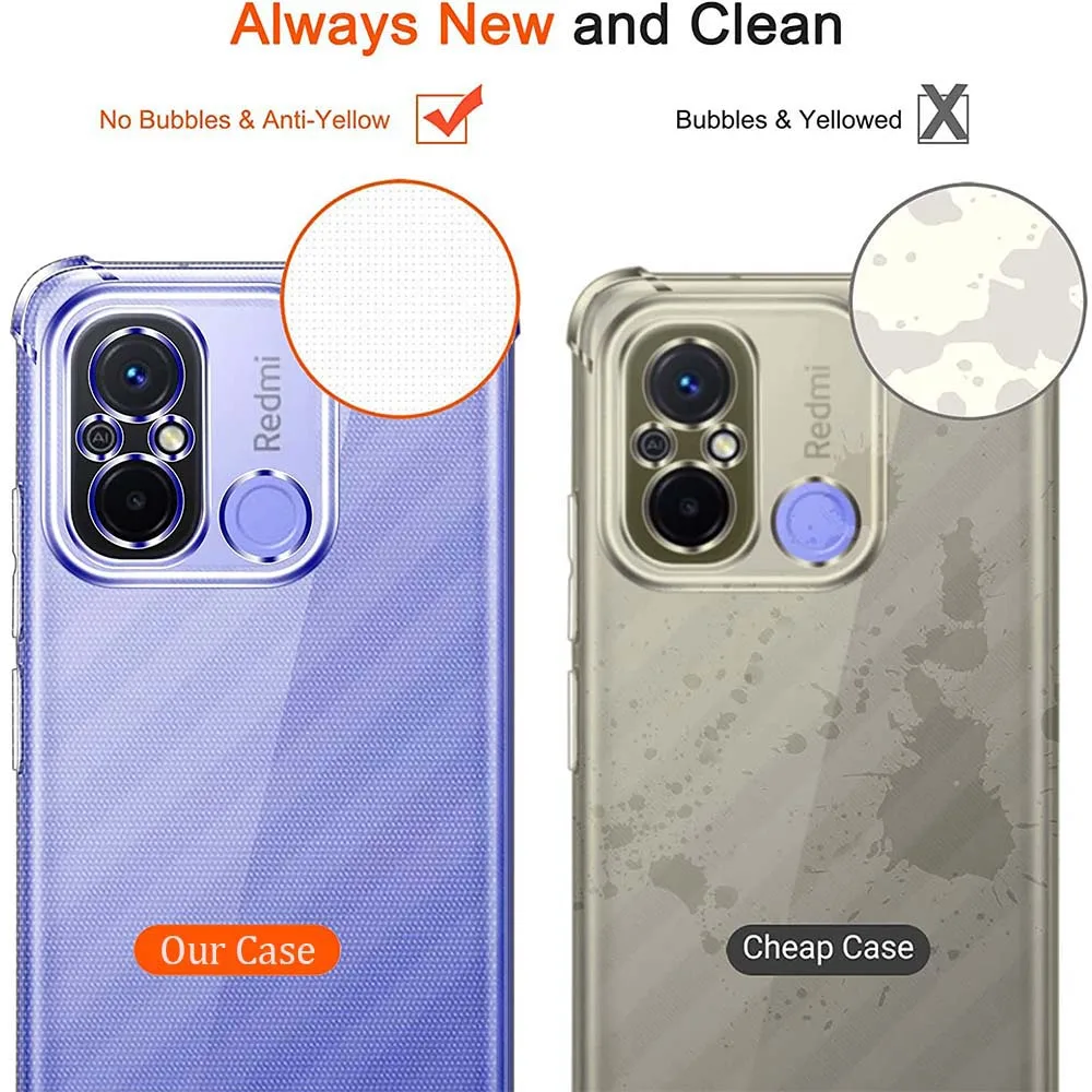 Klare Telefon Fall Für Xiaomi Redmi 12C 10A 10C 10 Weiche Fall Für Redmi Hinweis 12 4G 12 5G 12 Pro 5G A1 A1 Plus A2 4G Abdeckung – Detail 6