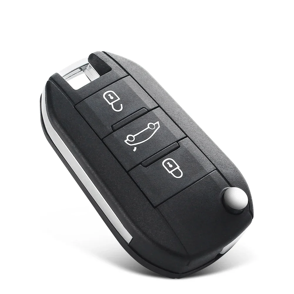 KEYYOU For Peugeot 508 208 2008 308 3008 5008 For Citroen C3 C4 C4L Elysee 3 Buttons Car Key Shell Remote Flip HU83 VA2