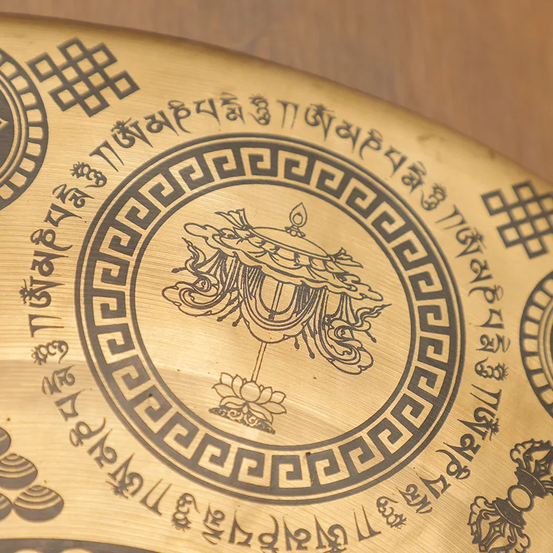 Brass Rattler Gong, Yoga Sound Therapy, Nepalese Handmade Cymbal, Meditation Musical Instrument, Bath Ornament Props