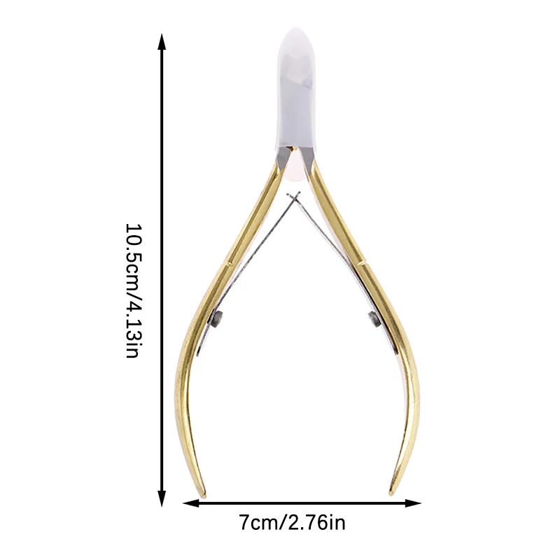 

1-Pcs Stainless Steel Cuticle Nipper- Sharp Curved Jaw Scissors Nail Care Kit for Precise Dead Skin Trimmin Manicure Toolg