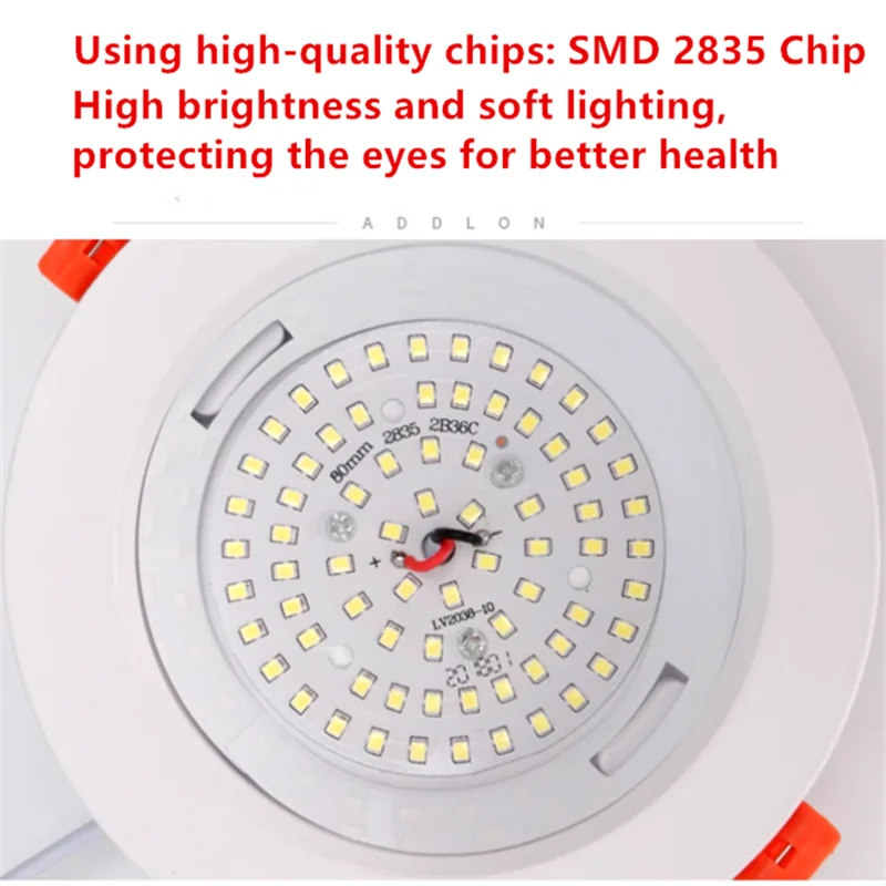 3CM Ultra-thin Recessed LED Downlight 7W9W12W15W18W20W24W SMD2835 Chip CRI 95 Dimmable Ceiling Lamp Spot Lights For Home Use